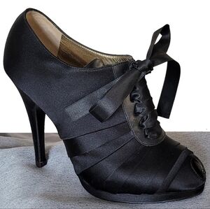Roberto Cavalli Bootie Black Heels 37.5